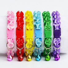 Load image into Gallery viewer, 60 Pcs Puppy Halsbandjes Luxury Cat Collars Collar Gato Pet Collar For Cats Collar With Bell Adjustable Buckle Puppy Cat