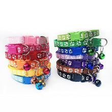 Load image into Gallery viewer, 60 Pcs Puppy Halsbandjes Luxury Cat Collars Collar Gato Pet Collar For Cats Collar With Bell Adjustable Buckle Puppy Cat