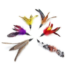 Load image into Gallery viewer, Funny 6 Pcs Fit For Life Replacement Feathers Pack Plus Soft Furry Tail For Interactive Cat And Kitten Toy Cat Toys
