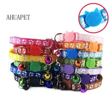 Load image into Gallery viewer, 60 Pcs Puppy Halsbandjes Luxury Cat Collars Collar Gato Pet Collar For Cats Collar With Bell Adjustable Buckle Puppy Cat
