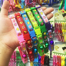 Load image into Gallery viewer, 60 Pcs Puppy Halsbandjes Luxury Cat Collars Collar Gato Pet Collar For Cats Collar With Bell Adjustable Buckle Puppy Cat
