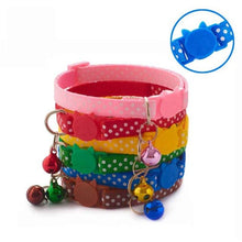 Load image into Gallery viewer, 60 Pcs Puppy Halsbandjes Luxury Cat Collars Collar Gato Pet Collar For Cats Collar With Bell Adjustable Buckle Puppy Cat
