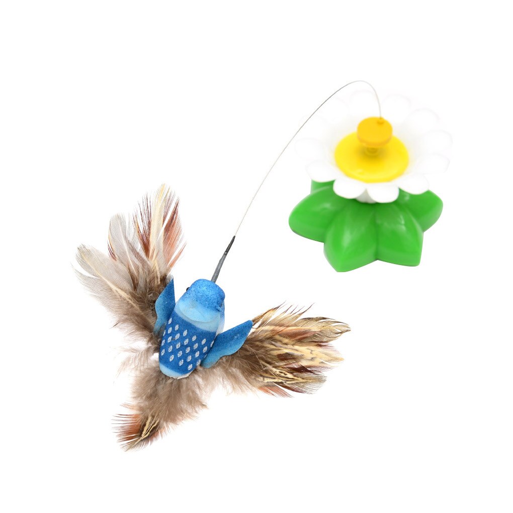 Electric Rotating Colorful Butterfly Funny dog Cat Toys bird Pet Seat Scratch Toy For Cat Kitten dog cats intelligence trainning