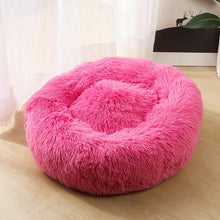 Load image into Gallery viewer, Round Plush Cat Bed House Round Pet Dog Bed For Small Dogs Cats Soft Long Plush Cat Bed Nest Winter Warm Sleeping Bed Puppy Mat
