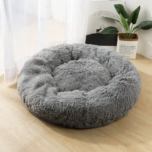 Load image into Gallery viewer, Round Plush Cat Bed House Round Pet Dog Bed For Small Dogs Cats Soft Long Plush Cat Bed Nest Winter Warm Sleeping Bed Puppy Mat
