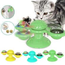 Load image into Gallery viewer, Pet Cats Toys Whirling Puzzle Training Turntable Supplies Windmill Ball Type Interactive At Kitten Play Cat Supplies158x74mm #15
