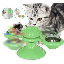 Load image into Gallery viewer, Pet Cats Toys Whirling Puzzle Training Turntable Supplies Windmill Ball Type Interactive At Kitten Play Cat Supplies158x74mm #15
