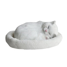 Load image into Gallery viewer, Puppet doll puppet will breathe fake cat plush toy simulation model cute kitten and  furnishings
