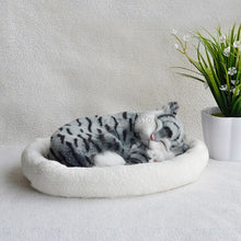 Load image into Gallery viewer, Puppet doll puppet will breathe fake cat plush toy simulation model cute kitten and  furnishings
